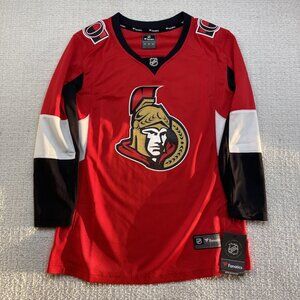 NWT Ottawa Senators Women Sz M Official Red Fanatics Home Breakaway Jersey